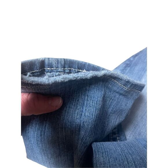 Miss Me Womens Blue Light Wash Embroidered Bootcut Distressed Jeans Size 27 - Picture 8 of 11